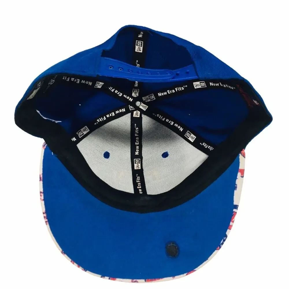 Texas Rangers AOP Hat Cap New Era Acrylic & Wool (Inner Bill Damage) READ
